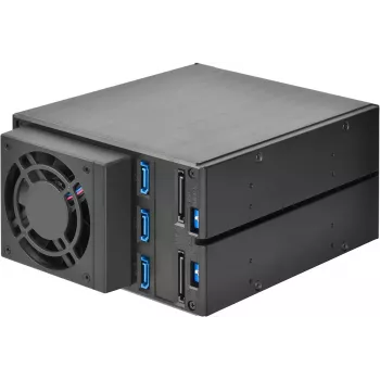SILVERSTONE SST-FS303-12G Melns — noņemams disku rāmis 3.5 inch un 2.5 inch diskdziņiem