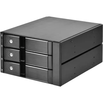 SILVERSTONE SST-FS303-12G Melns — noņemams disku rāmis 3.5 inch un 2.5 inch diskdziņiem