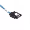 SilverStone SST-CPS05 Mini-SAS HD (SFF-8643) uz SATA 7 kontaktu kabelis ar sideband signāliem, 4 joslu, SAS 12 Gbit/s, 0,5 m, melns