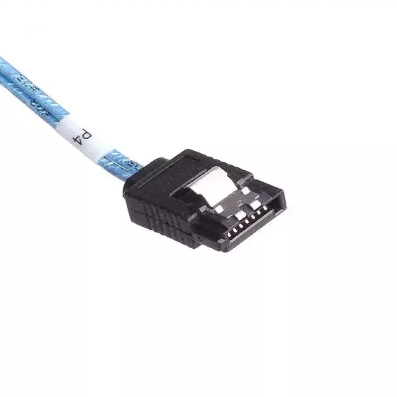 SilverStone SST-CPS05 Mini-SAS HD (SFF-8643) uz SATA 7 kontaktu kabelis ar sideband signāliem, 4 joslu, SAS 12 Gbit/s, 0,5 m, melns