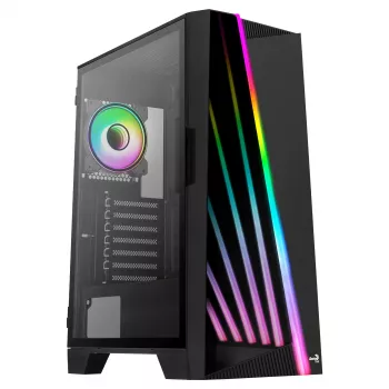 Aerocool MIRAGEBK datora korpuss ar ARGB ventilatoru 12cm