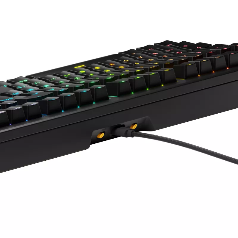 Mehāniskā pilnizmēra (100%) vadu tastatūra GLORIOUS GMMK 3 — USB, QWERTY, RGB, Melna (US izkārtojums)