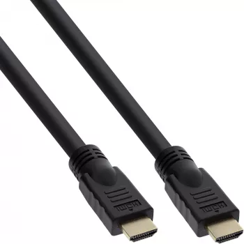 InLine High Speed HDMI kabelis ar Ethernet Premium 4K2K vīrieša/vīrieša melns 5m