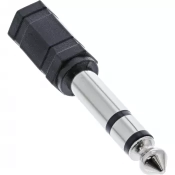 InLine Audio Adapteris 6.3mm vīriešu / 3.5mm sieviešu Stereo, 3.5mm ligzda sieviešu, Melns