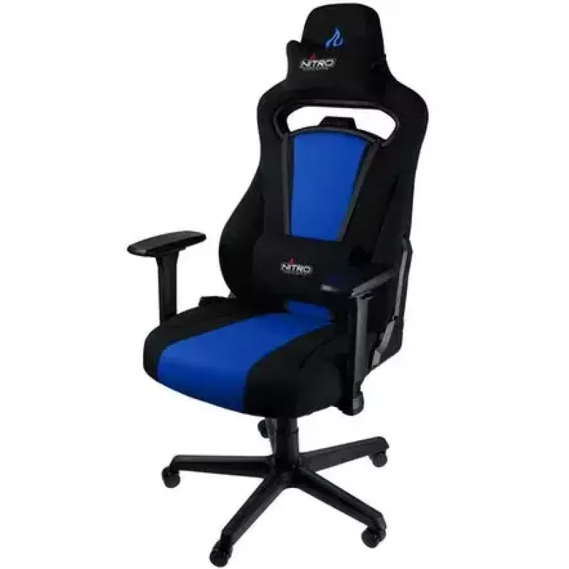 Apšūts sēdeklis Nitro Concepts E250 Melns Zils Augstumā regulējams