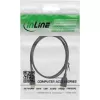 InLine USB 2.0 pagarinājuma kabelis A tipa tēviņš/mātīte, apzeltīti kontakti, melns, 1 m