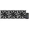 Aerocool ASTRO12PRO komplekts 3 ventilatori PC 12cm LED RGB pretvibrācijas tālvadības pults