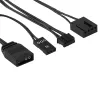 Aerocool ASTRO12PRO komplekts 3 ventilatori PC 12cm LED RGB pretvibrācijas tālvadības pults