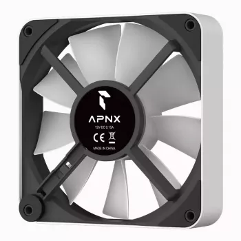 Ventilators APNX FP2-120 PWM ARGB Maksimālā gaisa plūsma 83,87 cfm Balts