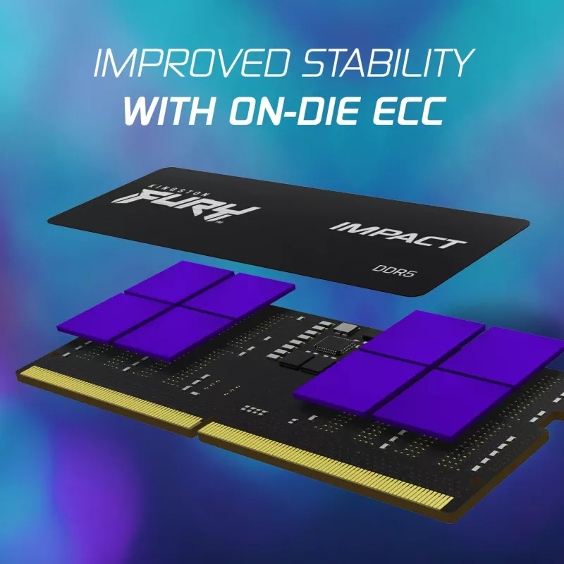 Kingston FURY 16GB 6000MT/s DDR5 CL38 SODIMM Impact XMP
