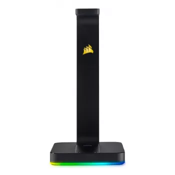CORSAIR ST100 RGB Premium - Austiņu statīvs ar 7.1 skaņu un RGB apgaismojumu