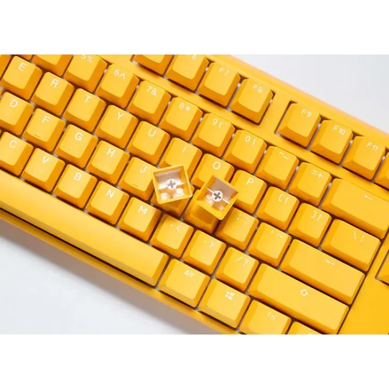 Ducky One 3 Yellow TKL tastatūra Gaming USB mehāniskā vadu