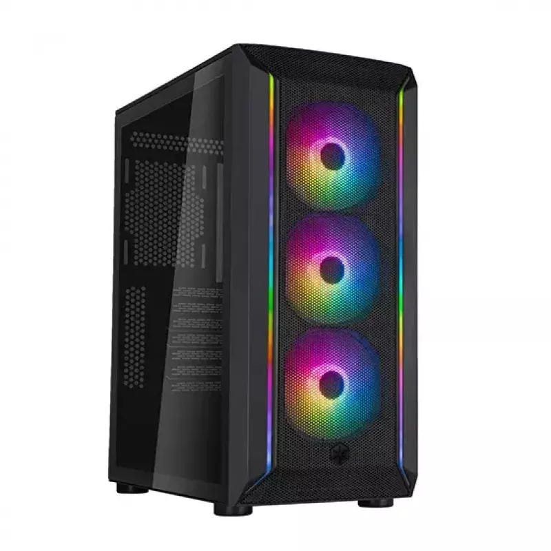 PC korpuss Silverstone FARA 511Z Midi Tower Melns