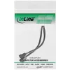 InLine PWM ventilatora jaudas Y-kabelis, 4pin, 1M/2F, 0,15 m