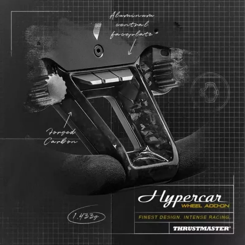 Thrustmaster Hypercar Wheel Add-On stūre melna, sudraba PC, PS4, PS5, Xbox, Xbox One