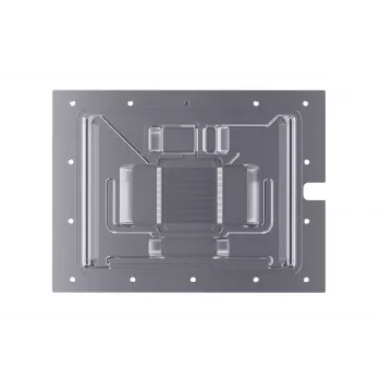Ūdens bloks + aizmugures plāksne Alphacool 13456 Akrils Alumīnijs Melns Sudrabs Caurspīdīgs