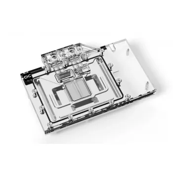 Ūdens bloks + aizmugures plāksne Alphacool 13456 Akrils Alumīnijs Melns Sudrabs Caurspīdīgs