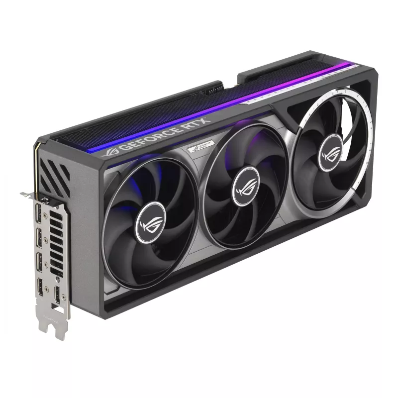 Grafikas karte ASUS GeForce RTX 5090 — 32 GB GDDR7, 512-bit, PCIe 5.0, 4 ventilatori, 357.6×149.3×76 mm