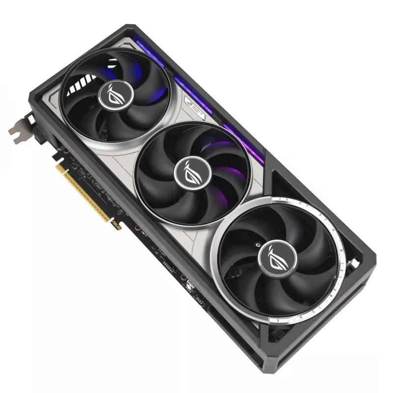 Grafikas karte ASUS GeForce RTX 5090 — 32 GB GDDR7, 512-bit, PCIe 5.0, 4 ventilatori, 357.6×149.3×76 mm