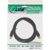 InLine 34510S USB 2.0 savienojuma kabelis A–B, spraudnis / spraudnis, zeltīti kontakti, 1 m, melns