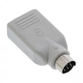 InLine USB Adapter USB A sievišķais / PS/2 vīrišķais, PS/2 vīrišķais, USB A, Bēšs