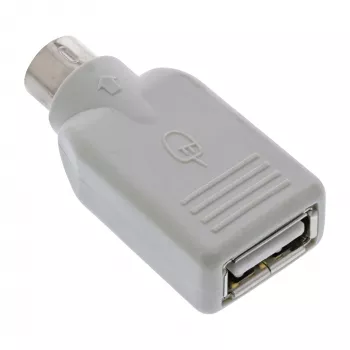 InLine USB Adapter USB A sievišķais / PS/2 vīrišķais, PS/2 vīrišķais, USB A, Bēšs