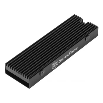 SILVERSTONE TP05 Melns pasīvais radiators SSD dzesēšanai 76.4mm x 10.3mm x 24.8mm