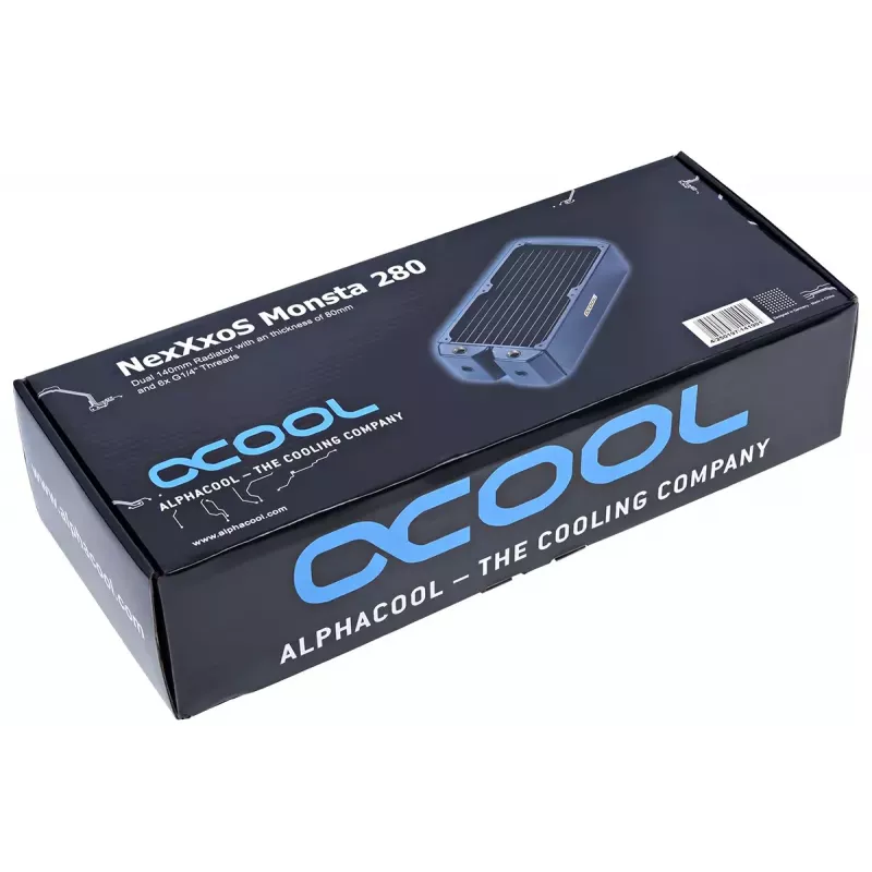 Alphacool NexXxoS Monsta radiators bloks 324x144x86mm melns