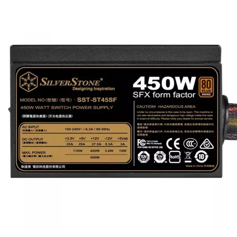 Barošanas bloks Silverstone ST45SF 450 W
