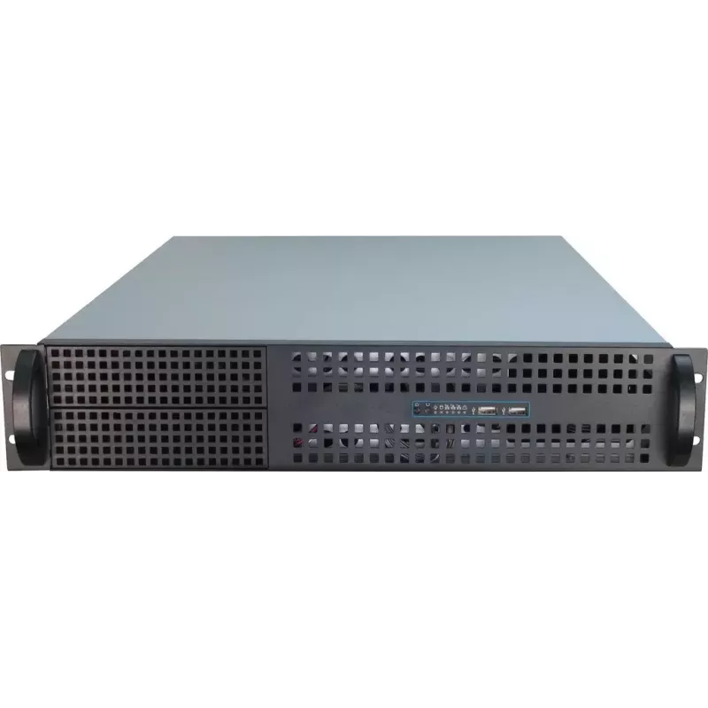 Servera korpuss Inter-Tech 2U-2129N Rack Melns, Sudrabs