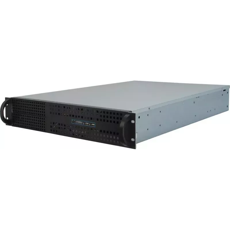 Servera korpuss Inter-Tech 2U-2129N Rack Melns, Sudrabs