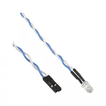 InLine datora Power/HDD LED indikators, zils, 5mm, 0.8m