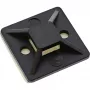 InLine Kabeļu saišu stiprinājumi līmējošie 20x20mm melni 10gab
