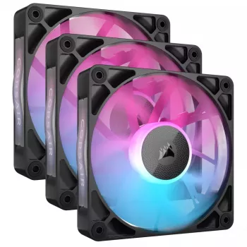 Korpuss ventilators Corsair iCUE LINK RX120 RGB 12 cm 400-2100 RPM magnētiskā piekare
