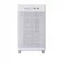 PC korpuss ASUS AP201 PRIME CASE TG WHITE Mini Tower — micro ATX, rūdīts stikls, 3×3.5 collu sloti, 1×2.5 collu slots, USB-A×2, USB-C×1