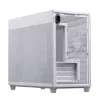 PC korpuss ASUS AP201 PRIME CASE TG WHITE Mini Tower — micro ATX, rūdīts stikls, 3×3.5 collu sloti, 1×2.5 collu slots, USB-A×2, USB-C×1