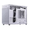 PC korpuss ASUS AP201 PRIME CASE TG WHITE Mini Tower — micro ATX, rūdīts stikls, 3×3.5 collu sloti, 1×2.5 collu slots, USB-A×2, USB-C×1