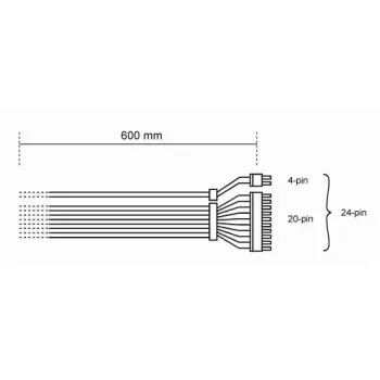 Kabelis be quiet! CB-6620 0.61 m