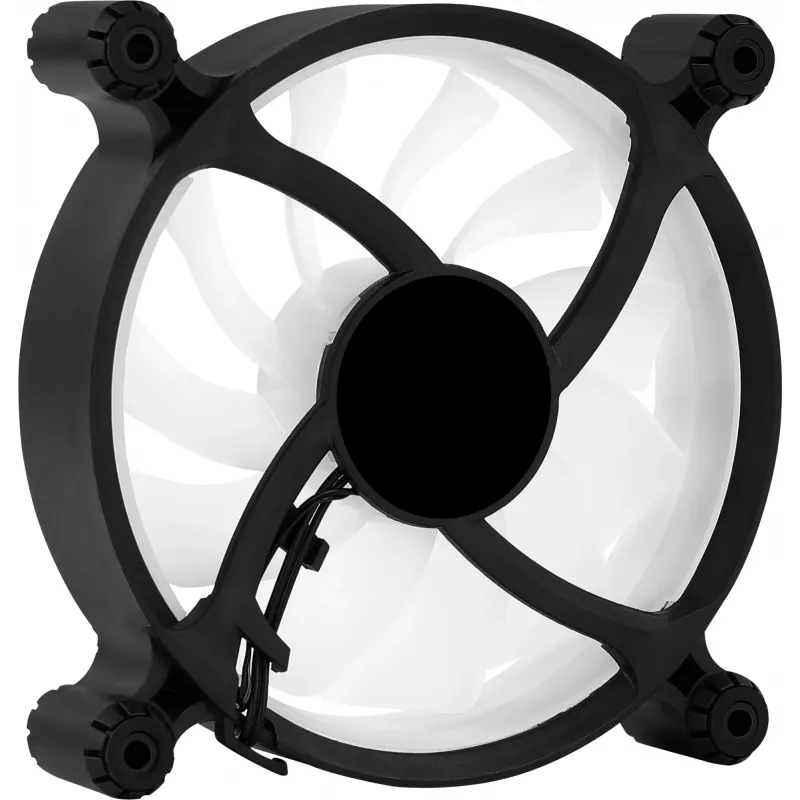 Aerocool PGS Spectro 12 FRGB 120 mm datora korpusa ventilators, melns / caurspīdīgs