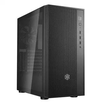 PC korpuss Silverstone FARA R1 Midi Tower Melns