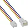 InLine Fan kabeļa pagarinātājs 3 kontaktu Molex vīrietis/sieviete garums 0.60 m