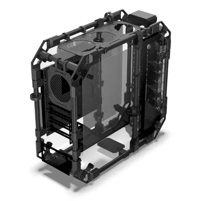 PC korpuss Alphacool Apex Pro Skeleton Full Tower Melns