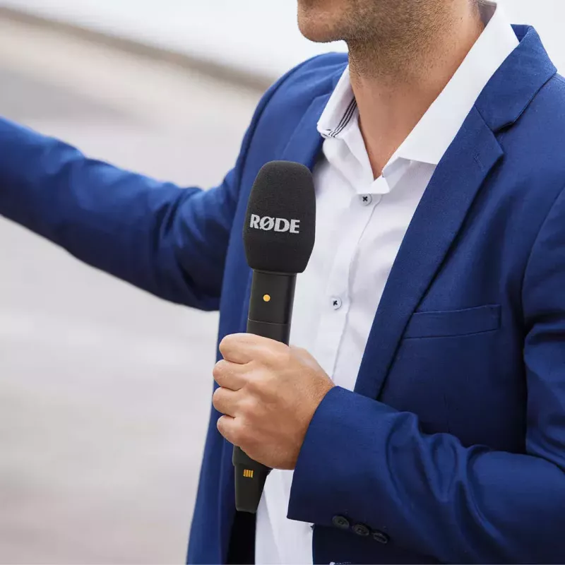 RØDE Interview PRO bezvadu kondensatora mikrofons, USB-C, 20 Hz–20 kHz, melns