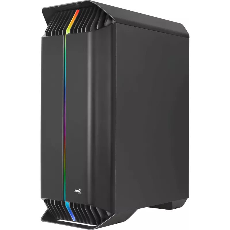 Aerocool GLADIATOR DUO ATX Gaming Korpuss 3x ARGB 12cm Ventilatori, Midi Tower, Melns