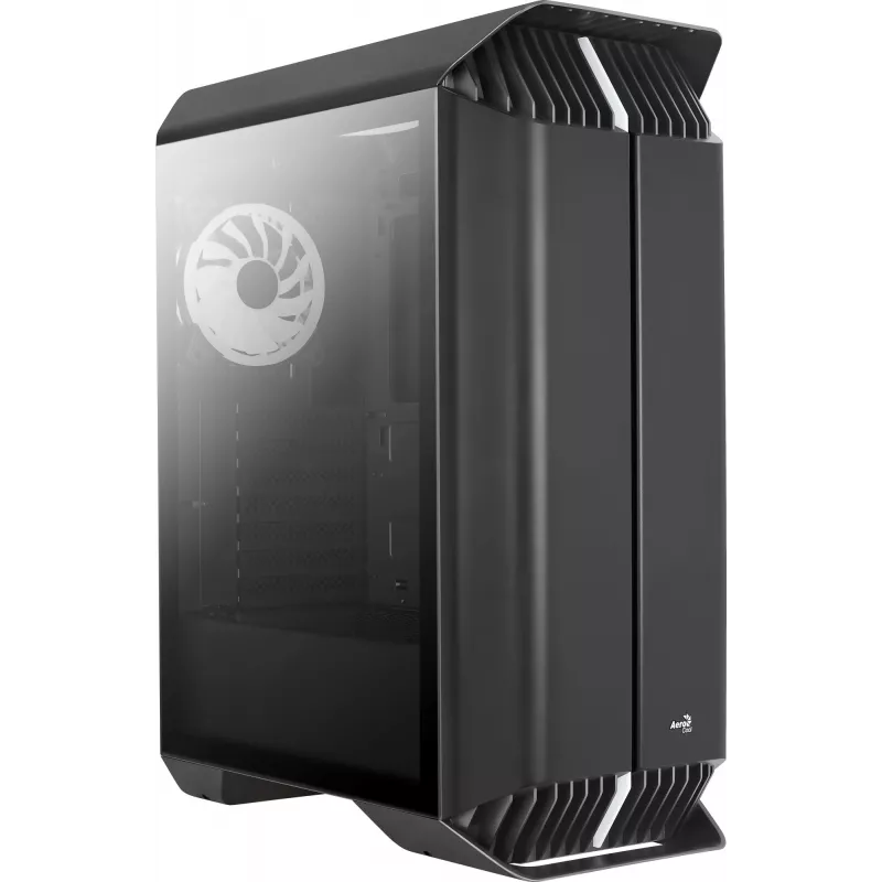 Aerocool GLADIATOR DUO ATX Gaming Korpuss 3x ARGB 12cm Ventilatori, Midi Tower, Melns