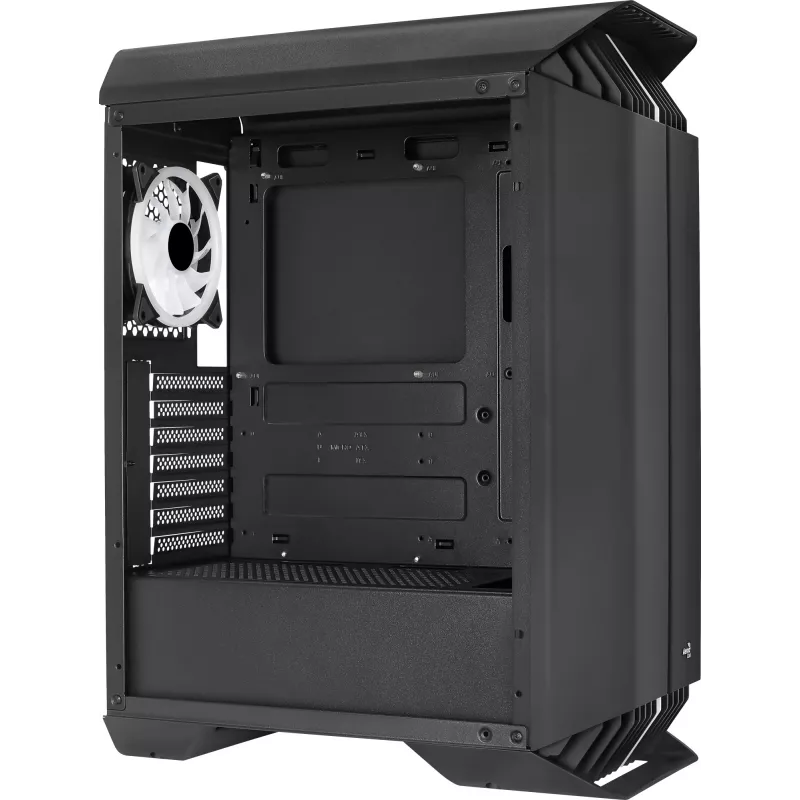Aerocool GLADIATOR DUO ATX Gaming Korpuss 3x ARGB 12cm Ventilatori, Midi Tower, Melns