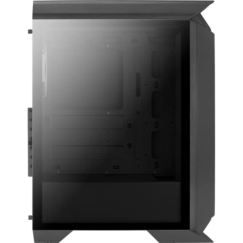 Aerocool GLADIATOR DUO ATX Gaming Korpuss 3x ARGB 12cm Ventilatori, Midi Tower, Melns