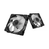 Ventilators ASUS TUF Gaming TR120 ARGB Reverse Triple Pack — 3×120 mm, 2200 RPM, PWM, 2.75 mmH2O, 16 LED, Melns