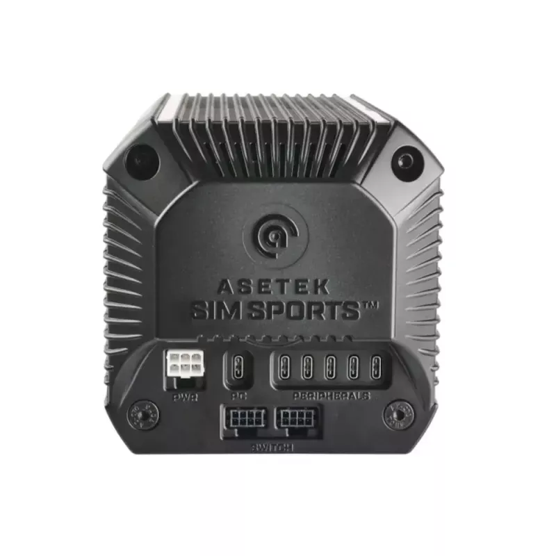 Wheel base Asetek 40-020-0020003 — spēļu stūres pamatne, 400 W, PC, melns/balts, 132×293×133 mm