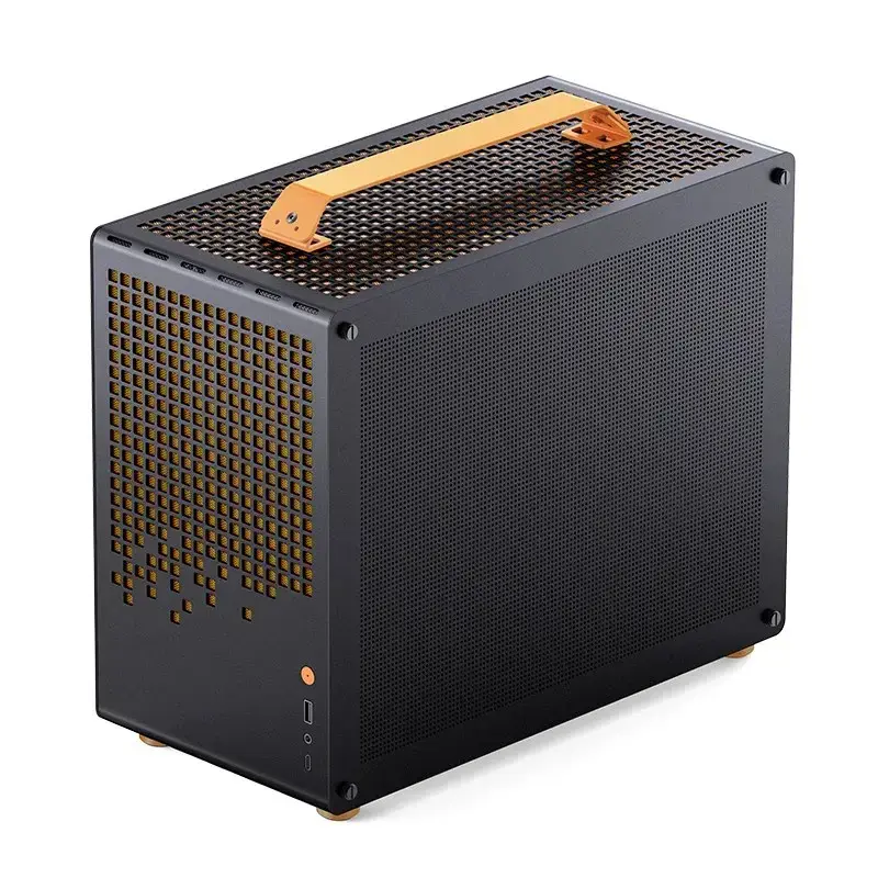 Datora korpuss JONSPLUS MATX Handle Case Z20 - Melns-Oranžs